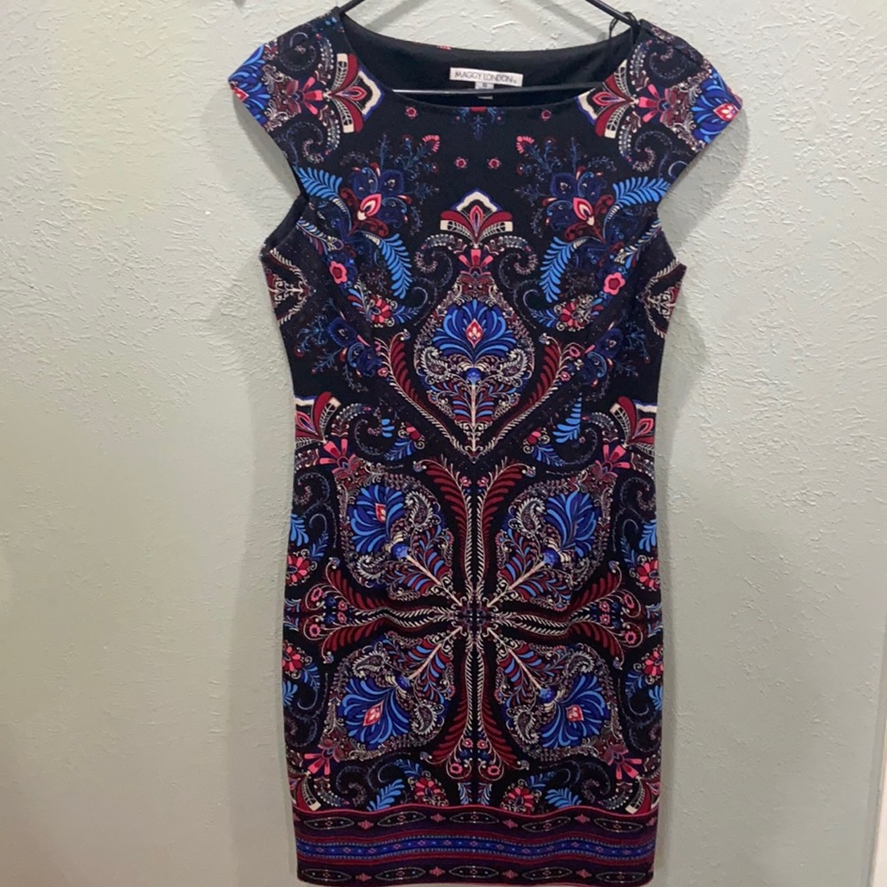 Maggy London Paisley Dress